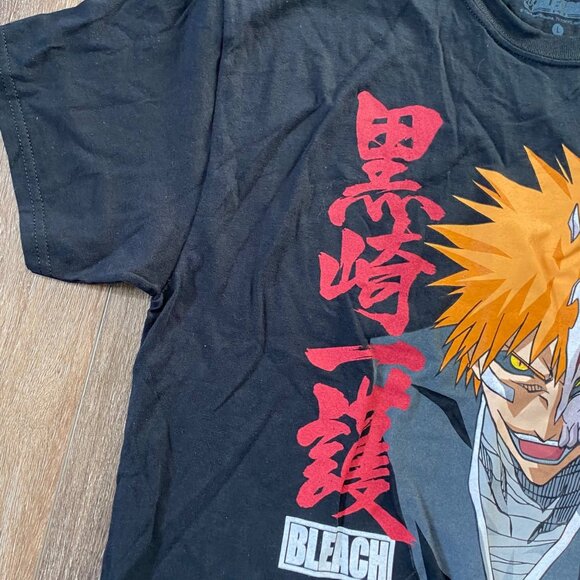 Bleach Anime Ichigo Kurosaki Graphic Black T-Shirt Large Shonen Jump Adult Crewn - Picture 3 of 4